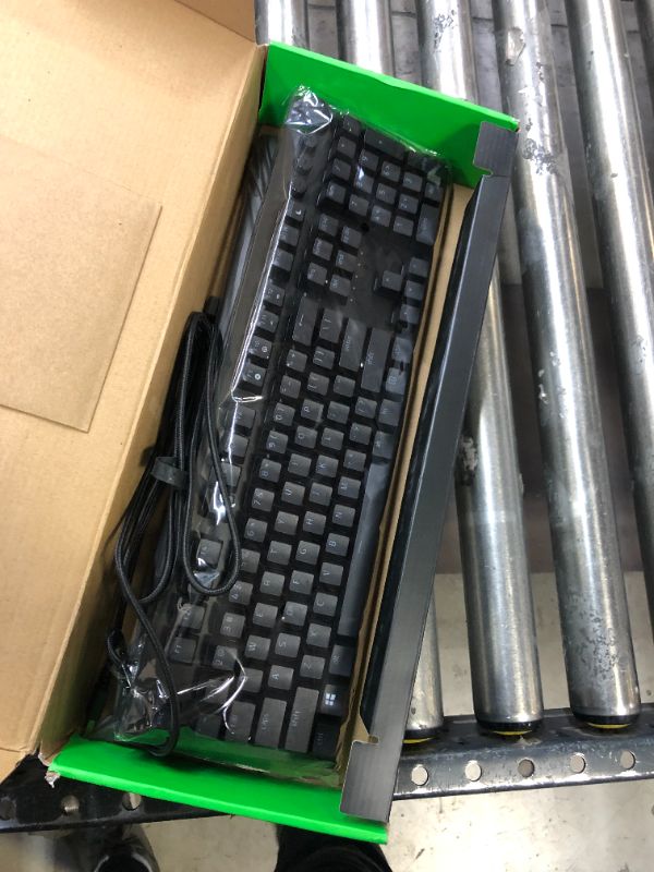 Photo 2 of Razer Huntsman V2 Optical Gaming Keyboard: Fastest Linear Optical Switches Gen-2 w/Sound Dampeners & 8000Hz Polling Rate - Doubleshot PBT Keycaps - Dedicated Media Keys & Dial - Ergonomic Wrist Rest Classic Black Keyboard Huntsman V2 Linear Optical Switch