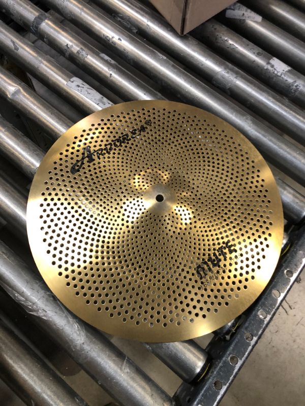 Photo 2 of Arborea Low Volume Cymbal Mute Cymbal Golden Drum Cymbal For Practice (16"Crash)
