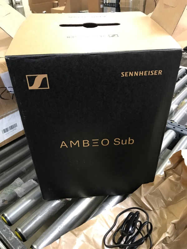 Photo 5 of Sennheiser AMBEO Subwoofer for TV and Music with Immersive 3D Surround Sound a Thundering Deep Bass Down to 27 Hz - 8'' Woofer with 350W Class D Amplifier - Black