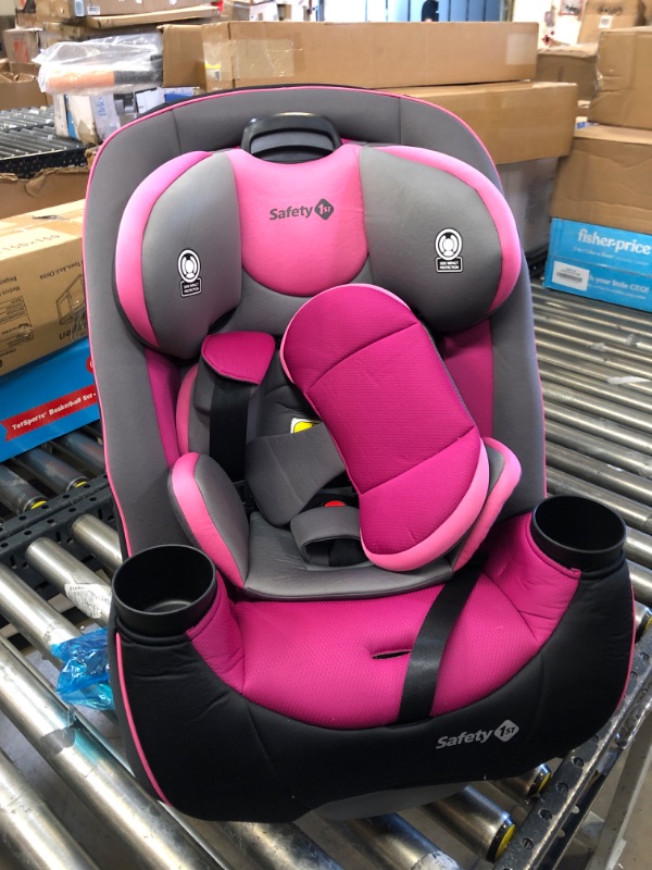 Photo 2 of Safety 1st Crosstown All-in-One Convertible Car Seat, Rear-Facing 5-40 pounds, Forward-Facing 22-65 pounds, and Belt-Positioning Booster 40-100 pounds, Tickled Pink