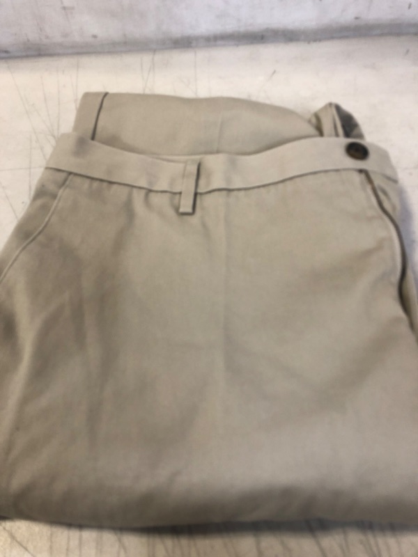 Photo 2 of Amazon Essentials Men's Straight-Fit Wrinkle-Resistant Flat-Front Chino Pant 42W x 32L Khaki Brown