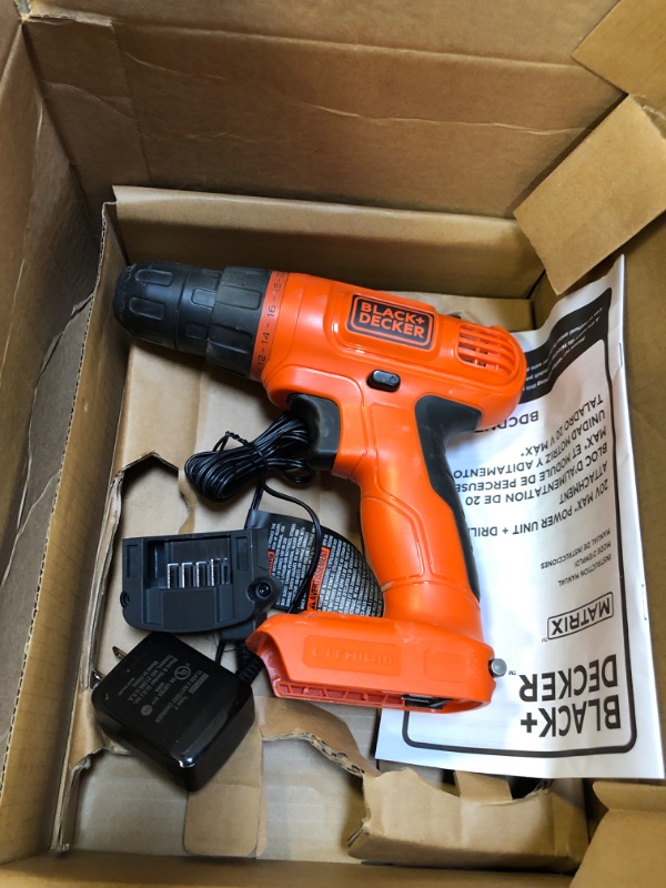 Photo 3 of 20-Volt MAX Lithium-Ion Cordless Matrix Drill/Driver  1.5Ah and Charger (UNABLE TO TEST)