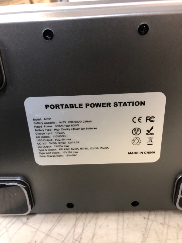 Photo 6 of PryMAX Portable Power Station, 110V/330W, Backup Lithium Battery