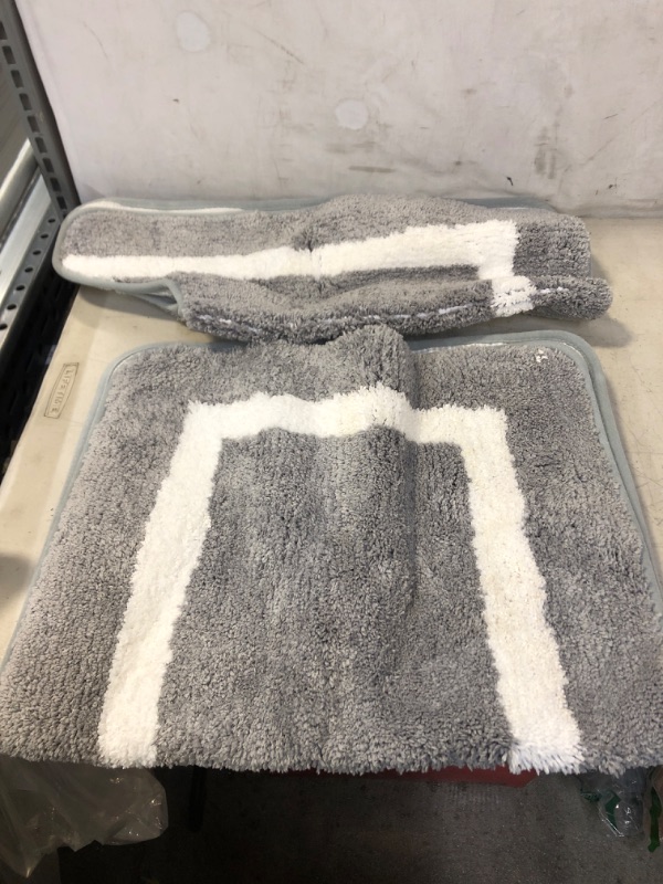 Photo 1 of  2 Piece Set Bathroom Rugs Toilet Mat, Soft Comfortable Non Slip Bath Rug