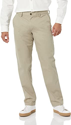 Photo 1 of Amazon Essentials Men's Straight-Fit Wrinkle-Resistant Flat-Front Chino Pant SIZE 32 X 28
