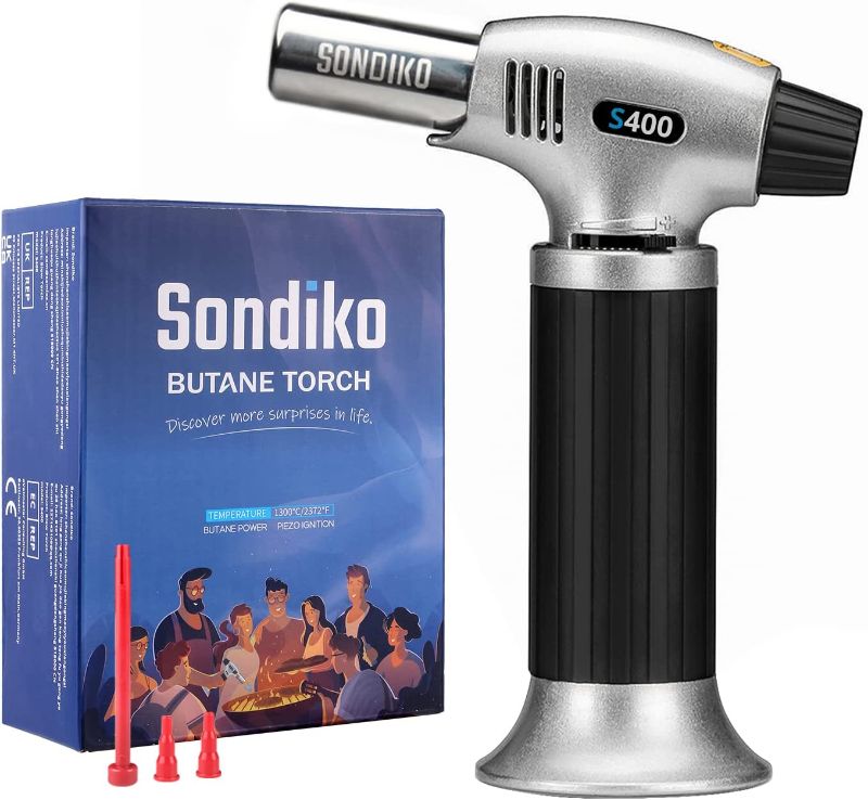 Photo 1 of Sondiko Butane Torch S400, Refillable Kitchen Torch Lighter