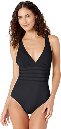 Photo 1 of La Blanca Women's Standard Island Goddess Multi-Strap Cross Back One Piece Swimsuit SIZE 6
