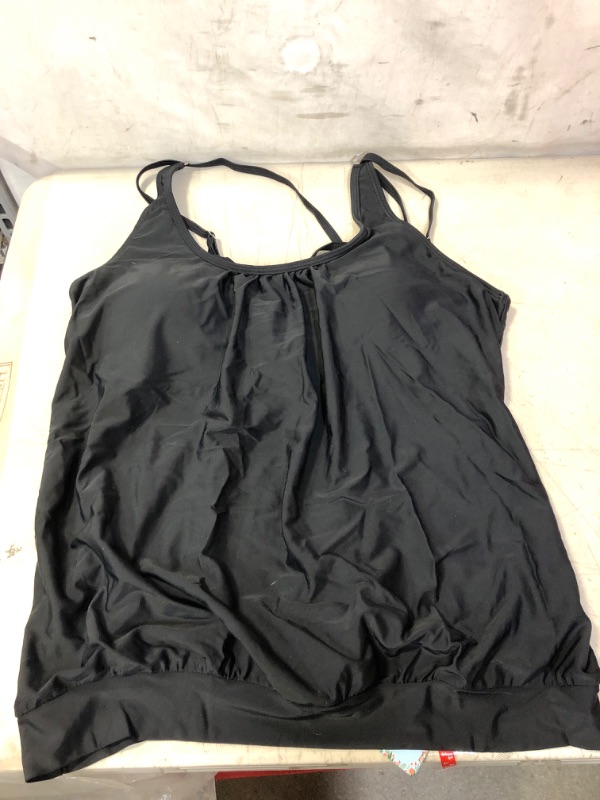 Photo 1 of  WOMENS SWIMSUIT TOP BLACK SIZE XL