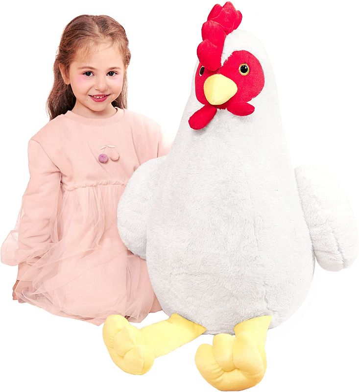 Photo 1 of IKASA Giant Chicken Stuffed Animal Plush Toy,Large Hen