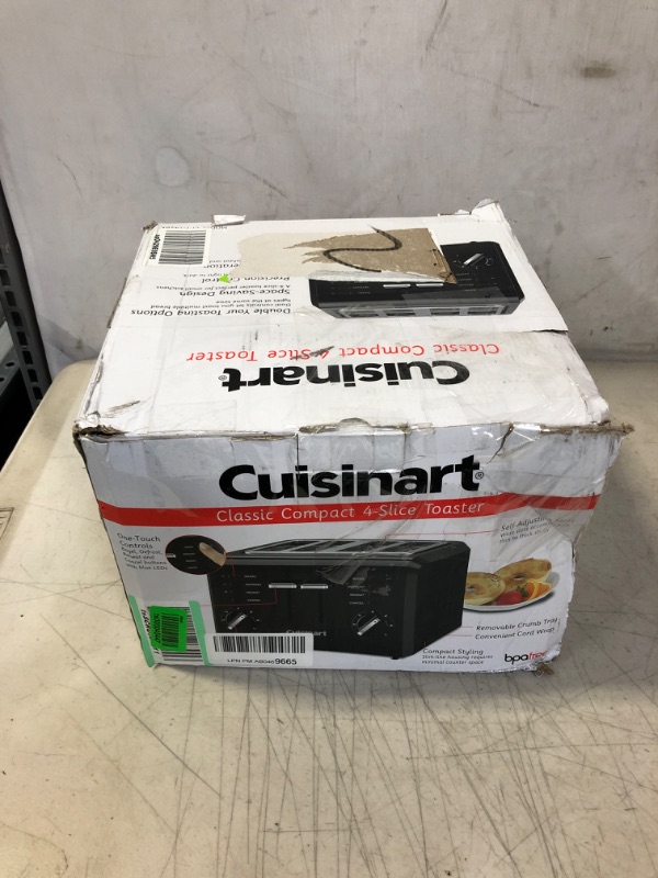 Photo 4 of Cuisinart CPT-142BK 4-Slice Compact Plastic Toaster, Black ( USED ITEM ) 
