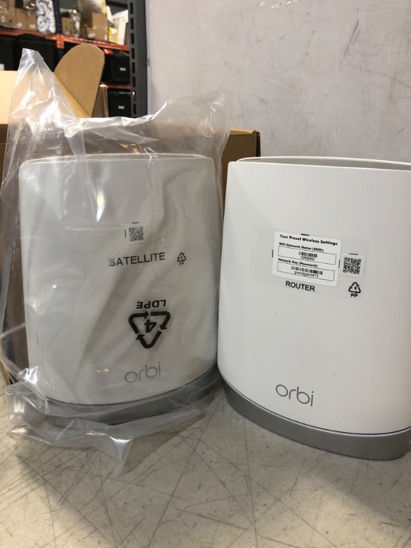 Photo 2 of NETGEAR Orbi RBR750 Mesh Wi-Fi 6 System (Set of 2) (REFURBISHED, UNABLE TO TEST)