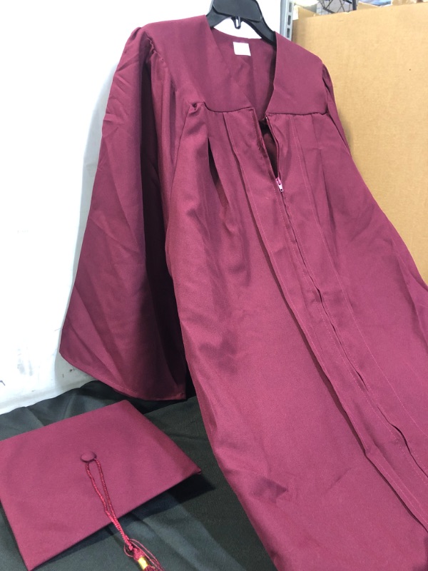 Photo 2 of CAP AND GOWN MAROON SIZE 45"