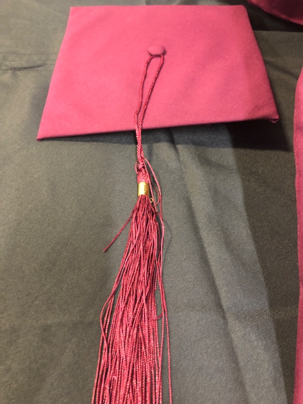 Photo 3 of CAP AND GOWN MAROON SIZE 45"