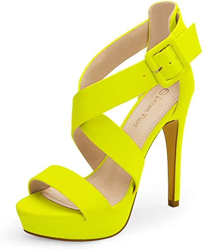 Photo 1 of DREAM PAIRS Women's Open Toe High Stilettos Platform Party Pump Heel Sandals Charlotte SIZE 7