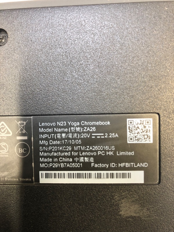 Photo 5 of Lenovo N23 Yoga Chromebook - 11.6-inches, Intel Celeron N3060, 4GB RAM, 32GB SSD - Chrome OS (Renewed)
USED