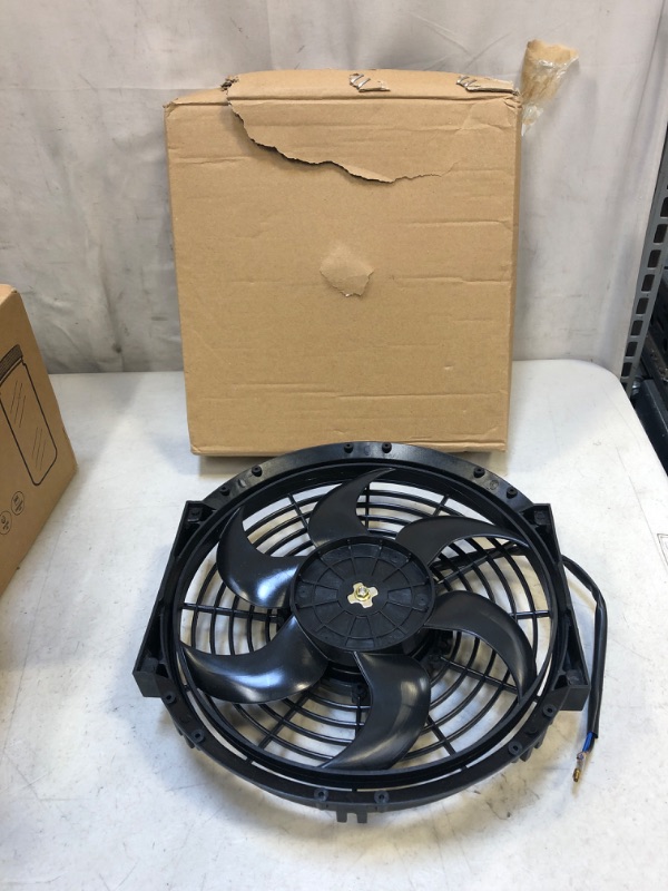 Photo 1 of 16 inch Radiator Cooling Fan - Mupera Universal Electric Slim Fan(2022 New), Pull Electric Engine Radiator Cooling Fan Assembly 12V 120W with Mount Kit(Black)
FOR PARTS ONLY