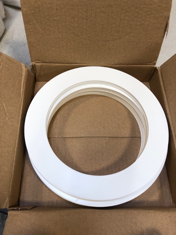 Photo 1 of Sunco Lighting 12 Pack Goof Rings for 6 Inch Recessed Lights White Can Light Goof Trim Ring, Outer Diameter 8.6-inch, Inner Diameter 6.2-inch, Durable Plastic Design, Matte Finish, Flush Mount 5-6 Inch