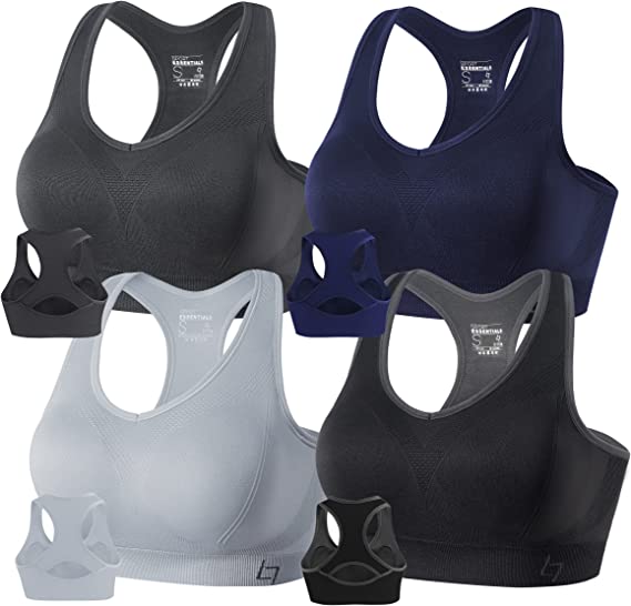 Photo 1 of 4 PACK SPORTS ESSENTIAL FITTIN BRA SIZE L