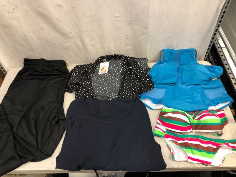 Photo 1 of 5PC LOT, NEW/USED MISC CLOTHING ITEMS, SOLD AS IS, SIZE M, 3XL, XL, S, ETC