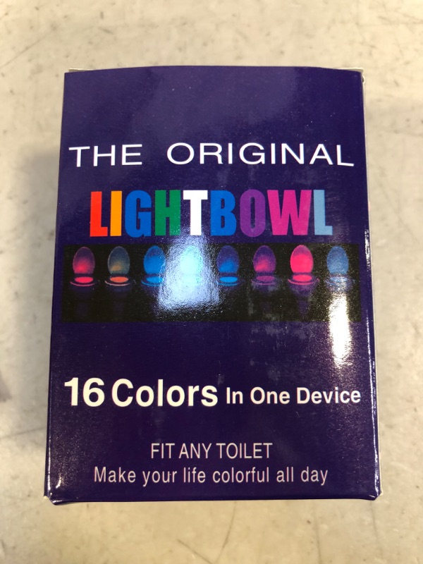 Photo 4 of 6 COUNT OF TOILET LIGHTBOWL The Original Toilet Night Light Gadget, Fun Bathroom Lighting Add on Toilet Bowl Seat, Motion Sensor Activated LED 9 Color Modes - Weird Novelty Funny Birthday Gag Gifts for Men, Dad, Kids & Toddlers