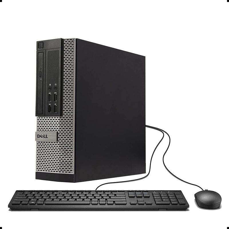 Photo 1 of Dell Optiplex 7020 Desktop Computer, Intel Quad-Core i7-4770-3.4GHz, 32 GB RAM, 512GB SSD, DVD, USB 3.0, WiFi, HDMI, Windows 10 Pro (Renewed)
