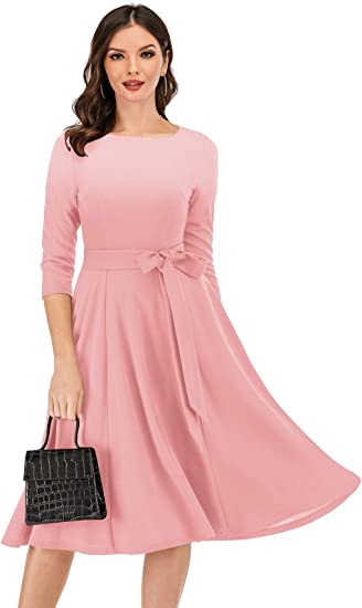 Photo 1 of DRESSTELLS Vintage Women Tea Dress, Cocktail Party Dress for Church/Work - LARGE -