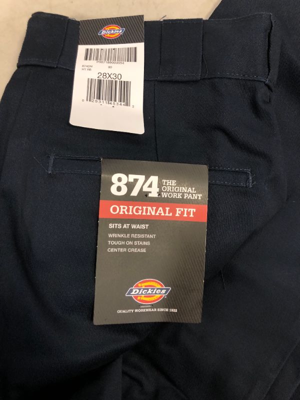 Photo 4 of Dickies Men's Original 874 Work Pant - 28X30 - ITEM IS DIRTY -