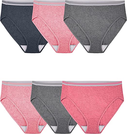 Photo 1 of Fruit Of The Loom Women's Fit for Me Plus Size Underwear - SIZE 13 - ASSORTED COLORS -