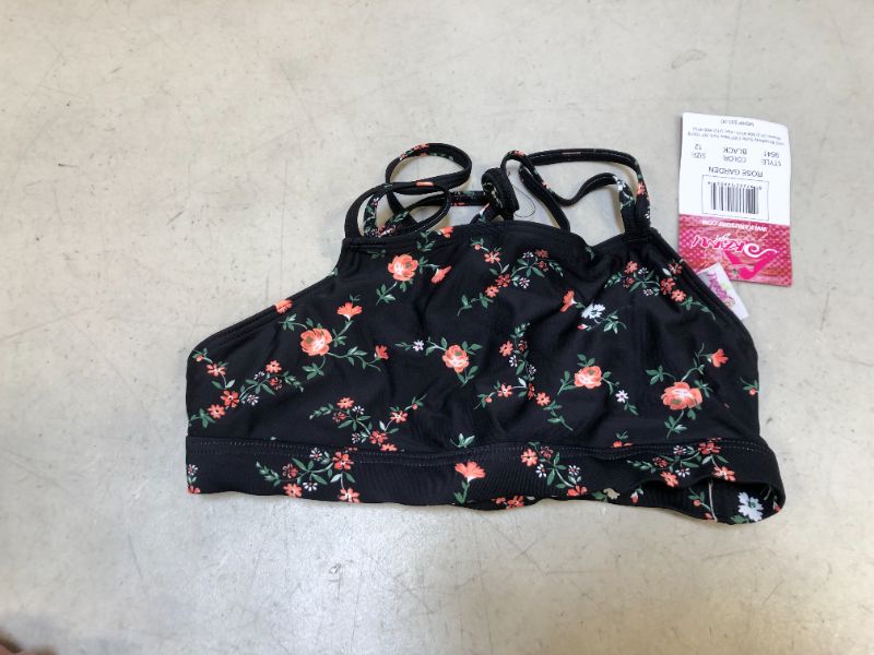 Photo 1 of Kanu Surf Girls' Aria Beach Sport UPF 50+ Mini Swim Top - SIZE 12 -
