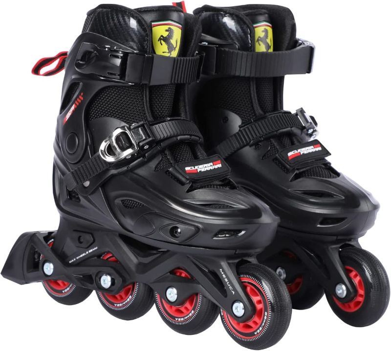 Photo 1 of Ferrari Adjustable Inline Beginner Roller Skates, Fun Roller Blades for Kids - SIZE 11J-13J -