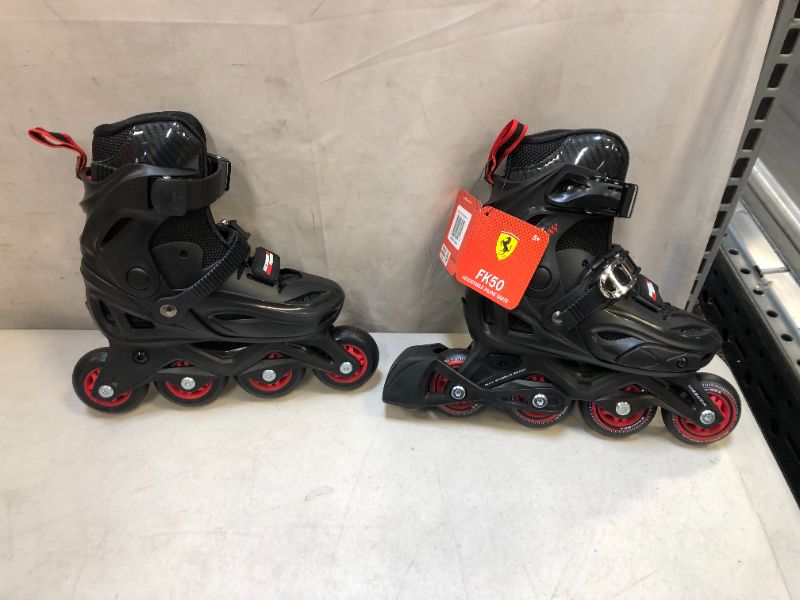 Photo 4 of Ferrari Adjustable Inline Beginner Roller Skates, Fun Roller Blades for Kids - SIZE 11J-13J -