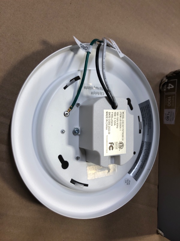 Photo 2 of Lumary Smart LED Surface Mount Lights 5/6 Inch LED Disk Light Flush Mount CRI90, RGBWW Dimmable,Recessed Retrofit Ceiling Light Low Profile Ceiling Lights Work with Alexa/Google Home ETL Listed, 4PCS Disk A 5/6 in-4PCS-----damage box