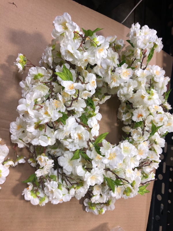 Photo 3 of 24” Cherry Blossom Wreath