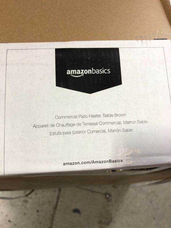 Photo 3 of AmazonBasics Commercial Outdoor Patio Heater, Sable Brown----***FACTORY SEALED****