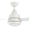 Photo 1 of 48' Integrated LED Indoor Matte White Ceiling Fan with Light