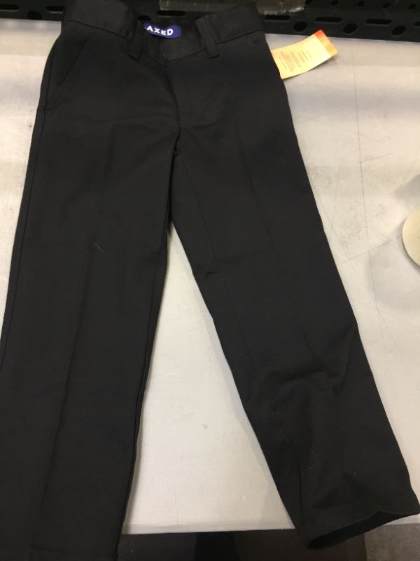 Photo 2 of French Toast Boys' Slim Adjustable Waist Double Knee Pants Black, 5 Youth Slim - Uniform Accessories at Academy Sports