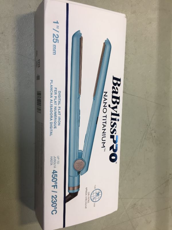 Photo 3 of BabylissPRO Nano Titanium 1" Digital Straightener