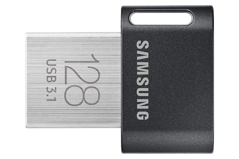 Photo 1 of SAMSUNG FIT Plus 3.1 USB Flash Drive, 128GB, 400MB/s, Plug In and Stay, Storage Expansion for Laptop, Tablet, Smart TV, Car Audio System, Gaming Console, MUF-128AB/AM