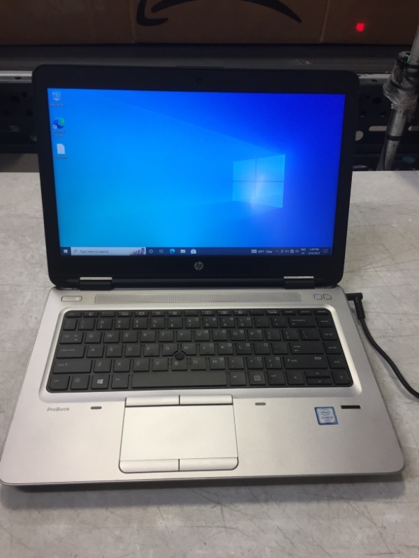 Photo 1 of HP ProBook 640 G2 Laptop, 14-inch HD Display, Intel Core i5-6300U Up to 3.0GHz, 8GB RAM, 256GB NVMe SSD, Display Port, Wi-Fi, Bluetooth, Windows 10 Pro (Renewed)