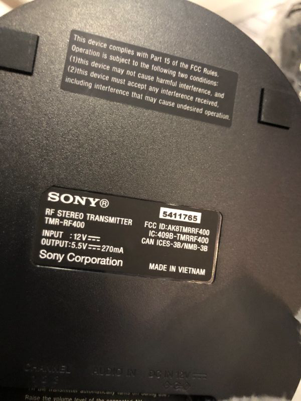 Photo 7 of Sony RF400 Wireless Home Theater Headphones for Watching TV (WHRF400)