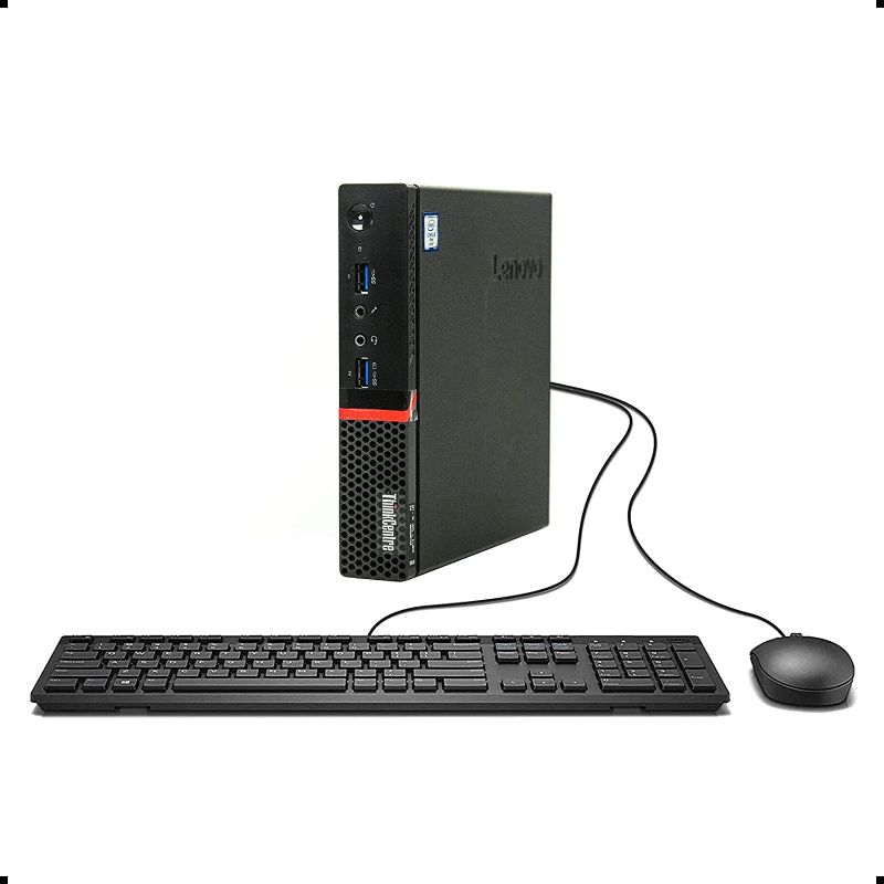 Photo 1 of lenovo ThinkCentre M900 Tiny Desktop Micro Tower PC (Intel Core i5-6500T, 8 GB Ram, 256 GB SSD, USB 3.0, WiFi) Windows 10 Pro (Renewed)
