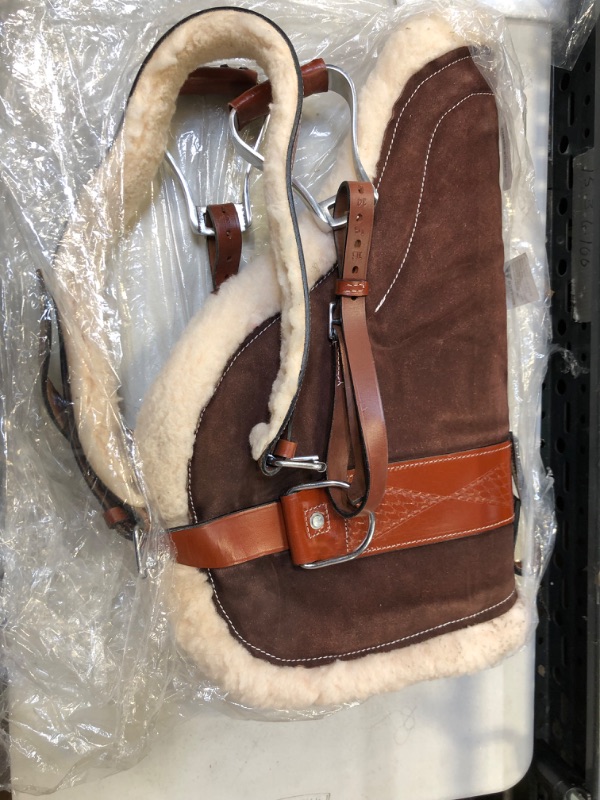 Photo 2 of Acerugs New Western English Horse Riding Bareback PAD Premium TREELESS Saddle Leather Stirrups Comfy Horse Saddle TACK Brown