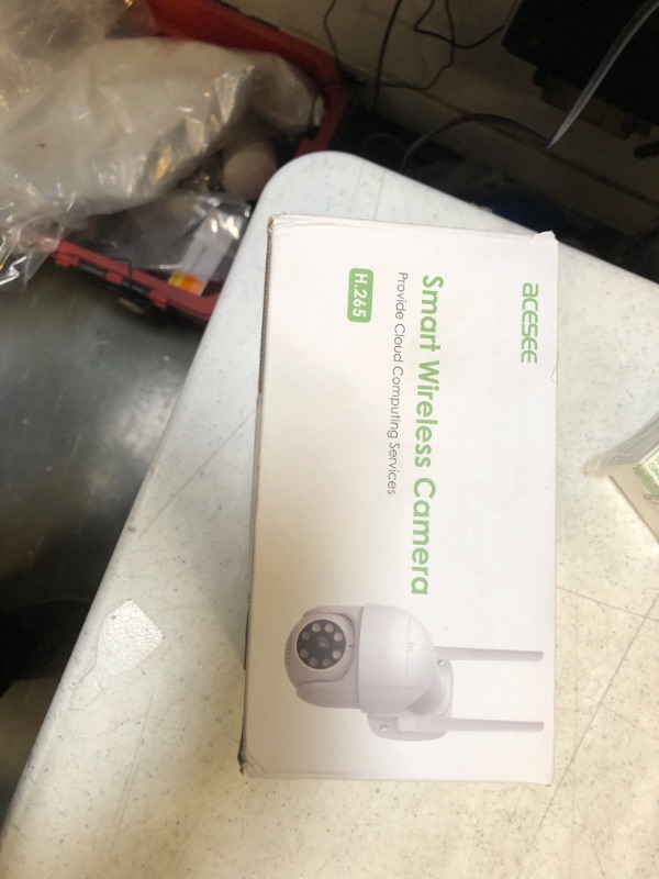 Photo 1 of acesee Wireless Outdoor Security Camera,5MP WiFi Home Surveillance Camera Pan-Tilt 360°View,Outdoor IP Camera with Color Night Vision,Motion Detection,Siren Alarm,Spotlight,Weatherproof,SD/Cloud