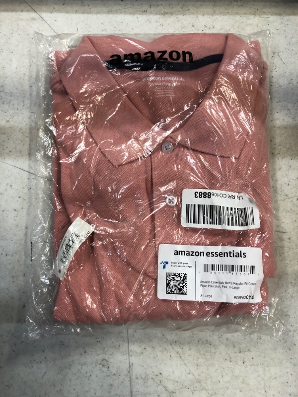 Photo 2 of Amazon Essentials Men's Regular-Fit Cotton Pique Polo Shirt - XL -