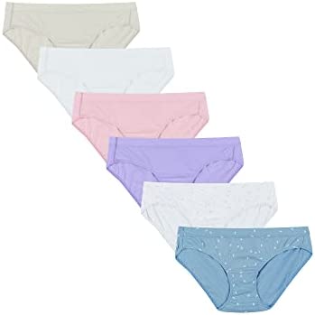 Photo 1 of Hanes Women's Pure Comfort Hipster 6-Pack - SIZE 10 - ONE OF THEM LOOKS TRIED ON, THE REST ARE NEW -