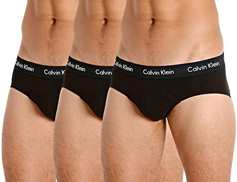 Photo 1 of Calvin Klein Men's Cotton Stretch 3-Pack Hip Brief - SMALL -