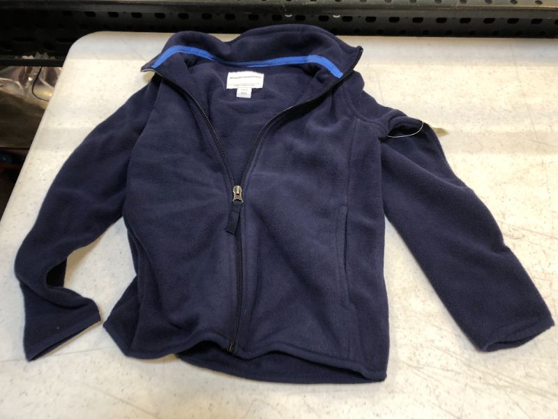 Photo 2 of Amazon Essentials Boys and Toddlers' Polar Fleece Full-Zip Mock Jacket - SMALL (6-7) -