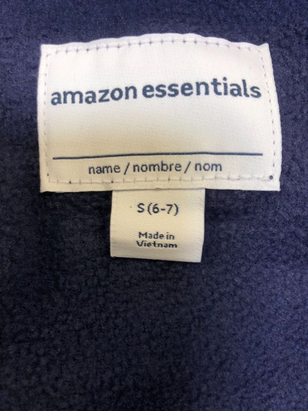 Photo 3 of Amazon Essentials Boys and Toddlers' Polar Fleece Full-Zip Mock Jacket - SMALL (6-7) -