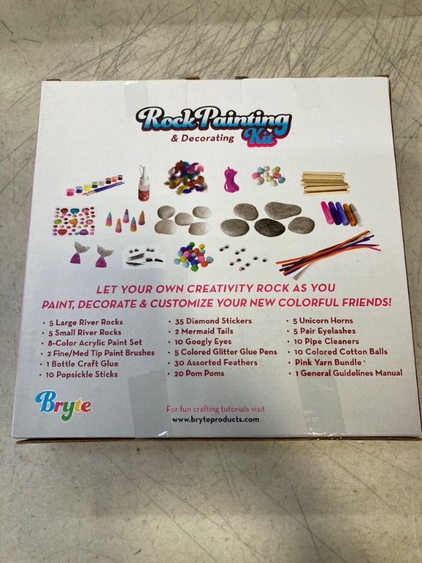 Photo 2 of BRYTE ROCK PAINTING AND DECORATING KIT - OVER 150 ACCESSORIES