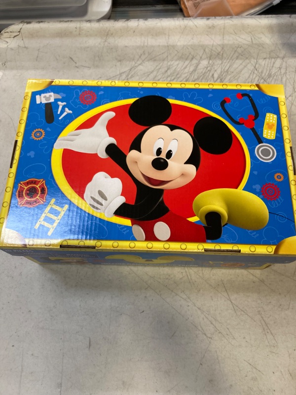 Photo 1 of Disney Junior Mickey Mouse Helping Hands Dress Up Trunk, 19 Piece Pretend Play Set with Storage, Size 4-6X, Amazon Exclusive, by Just Play
